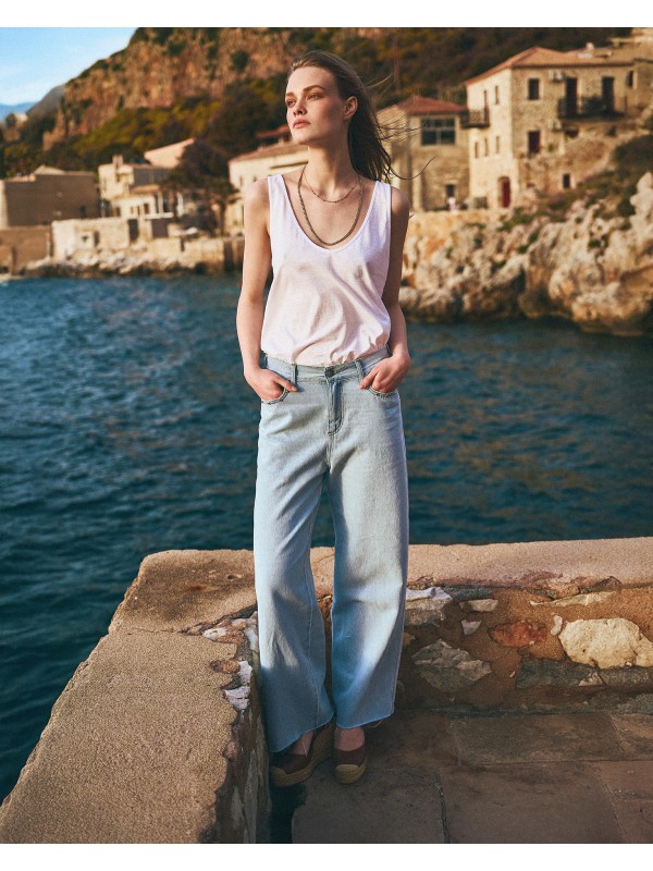 Zoe Cropped Woman Pant-High Rise Flare Cropped