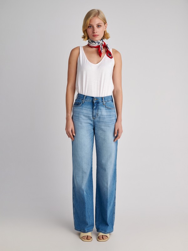 Zoe Wmn Pant-Wide Leg Fit
