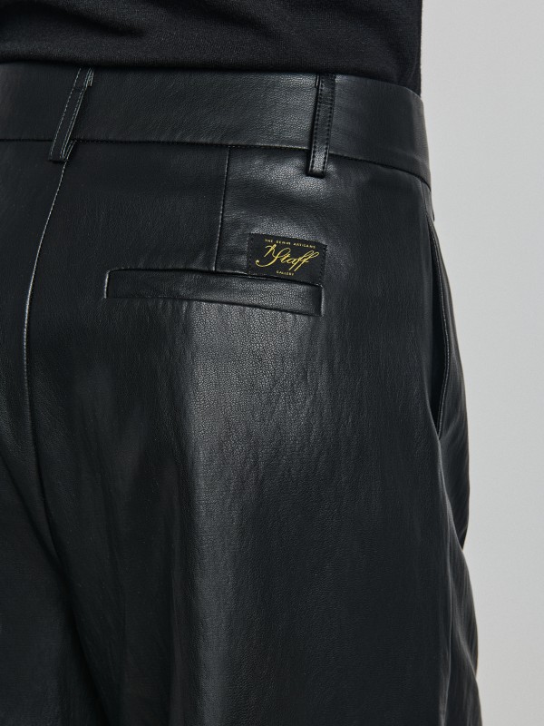Dora Woman Cropped Eco Leather Pant