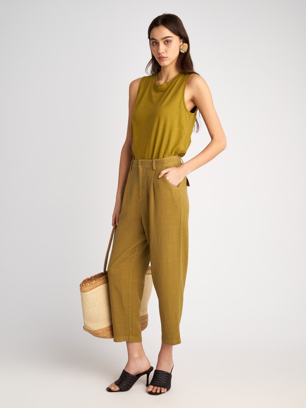 Olivia Pant 55%Linen/45%Viscose