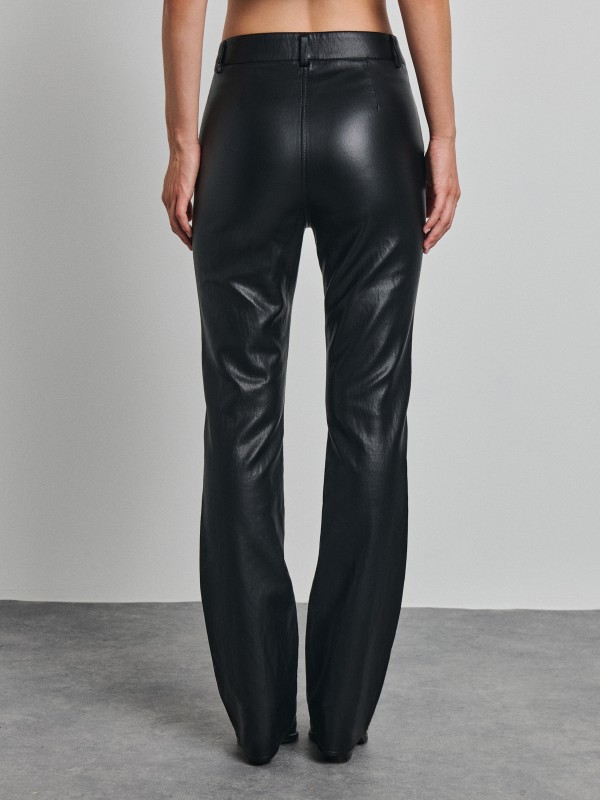 Ronda Woman Kick Flare  Eco Leather Pant 