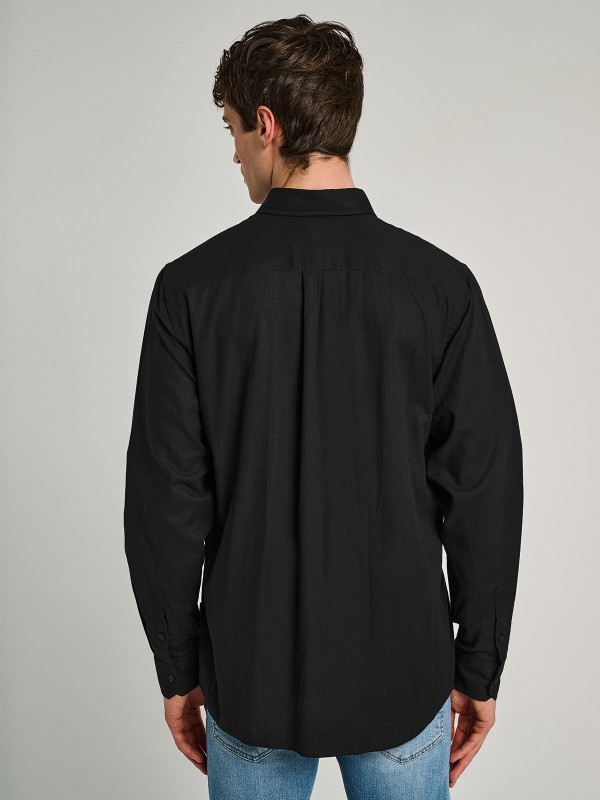 Hummel Man Linen Shirt Longsleeve 