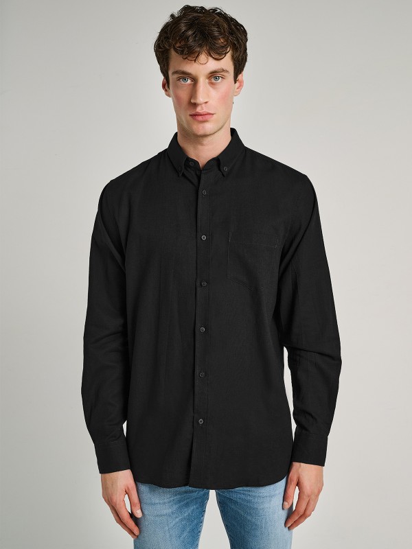 Hummel Man Linen Shirt Longsleeve 