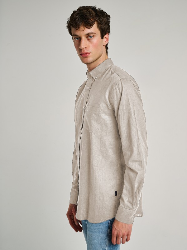 Hummel Man Linen Shirt Longsleeve 