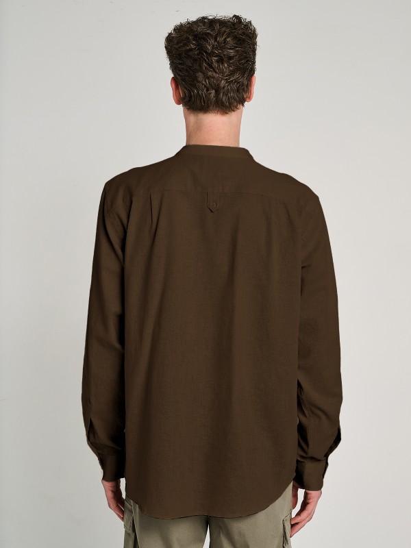 Diver Man Shirt Mao Collar