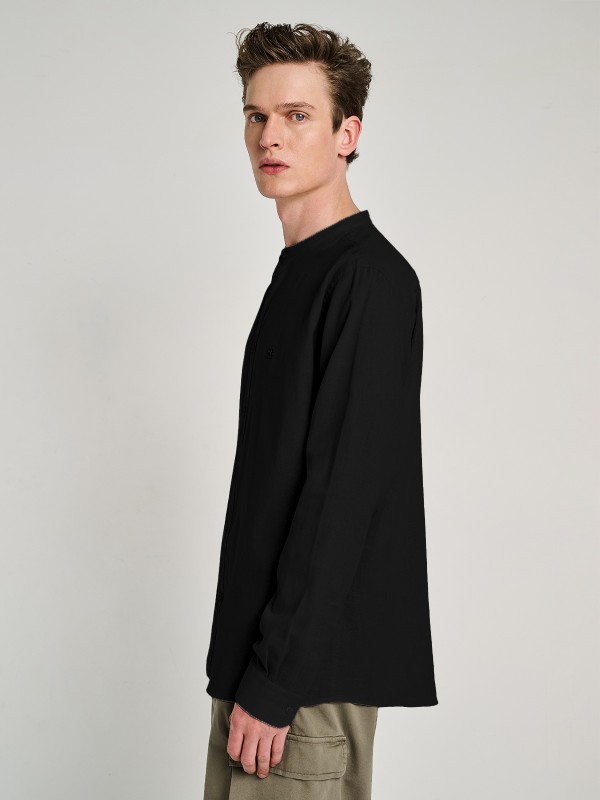 Diver Man Shirt Mao Collar