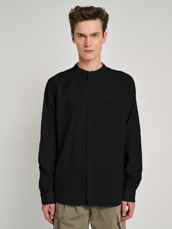 Diver Man Shirt Mao Collar