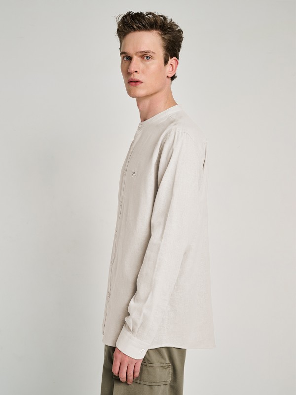 Diver Man Shirt Mao Collar