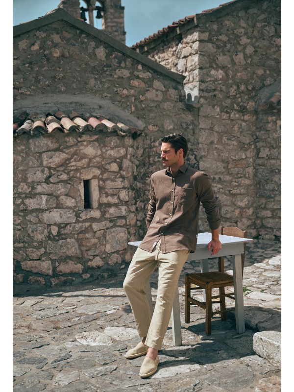Man Shirt Hummel Long Sleeve