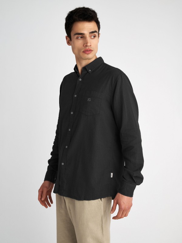 Man Shirt Hummel Long Sleeve