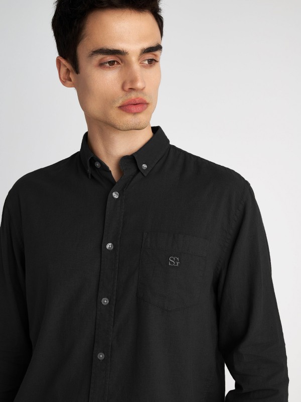 Man Shirt Hummel Long Sleeve