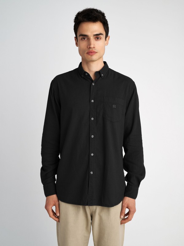 Man Shirt Hummel Long Sleeve
