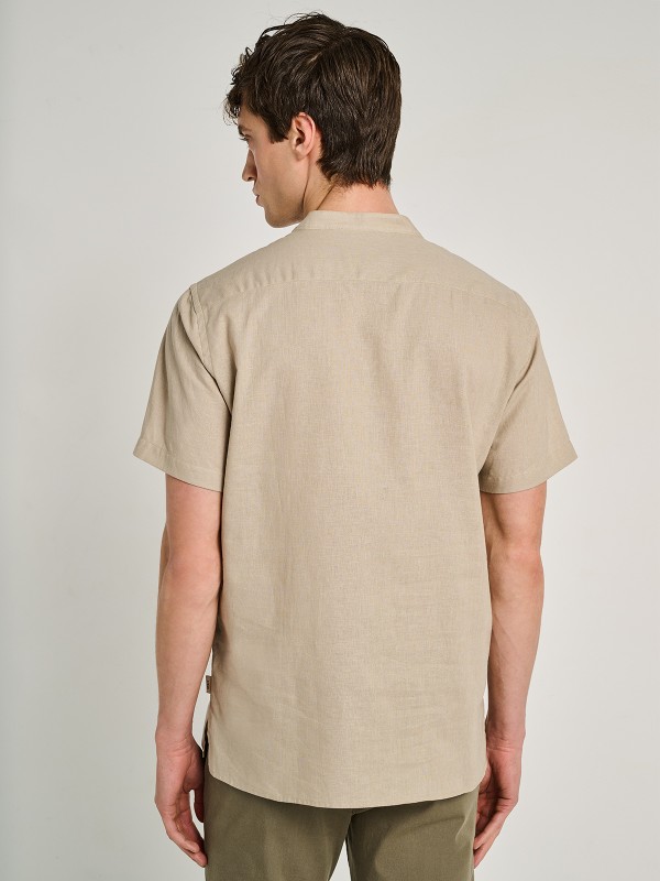 Trevor 1 Man Shirt Mao Collar