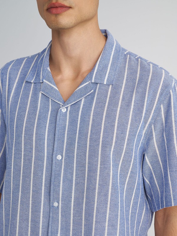 Man Shirt Sandro Short Sleeve