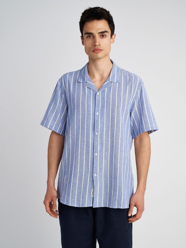 Man Shirt Sandro Short Sleeve