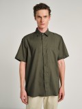 Grant Man Shirt Linen Short Sleeve