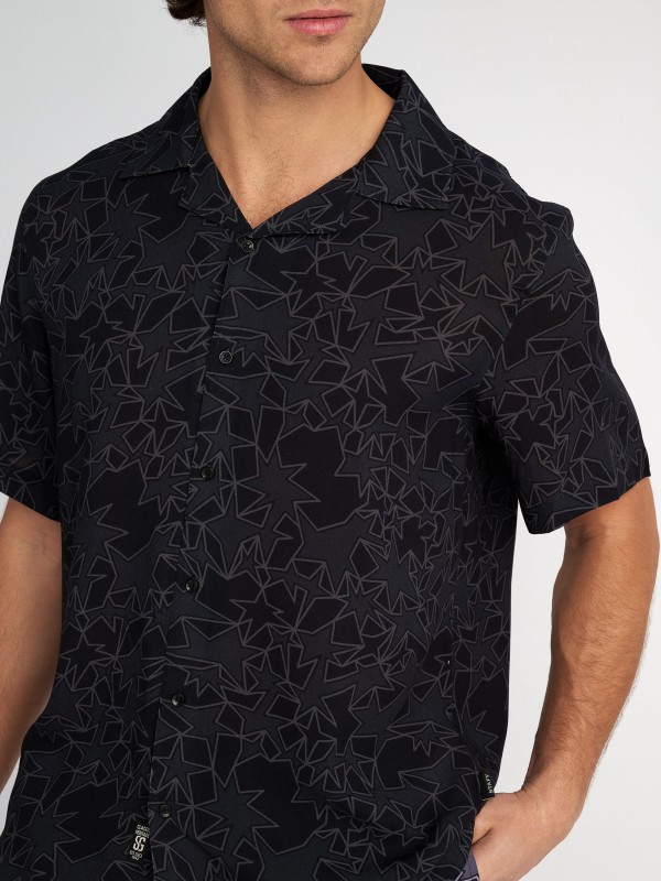 Man Shirt Henry Short Sleeve