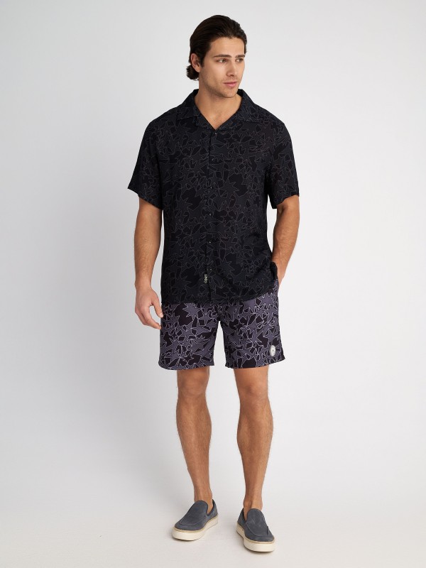 Man Shirt Henry Short Sleeve