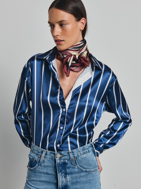 Konnie Woman Satin Shirt