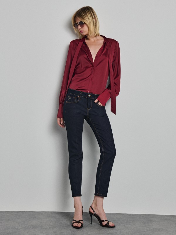 Jessie Woman Satin Shirt