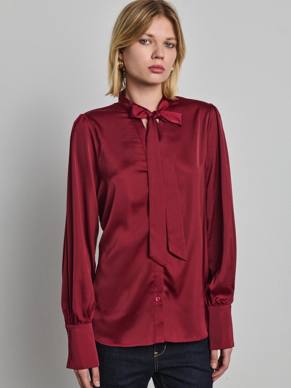 Jessie Woman Satin Shirt