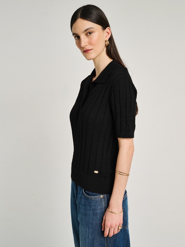 Kate Polo Short Sleeve Knit 