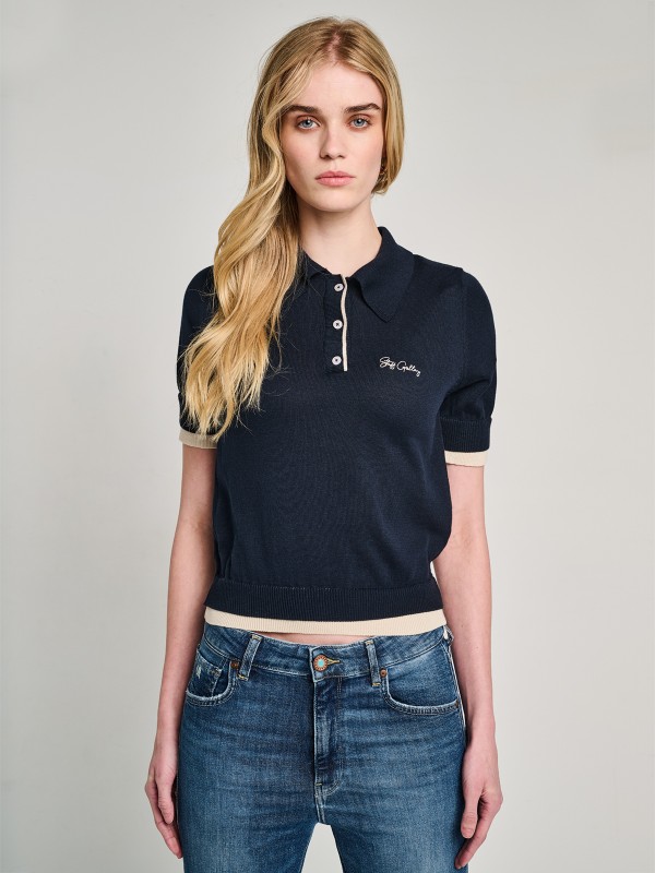 Κendra Polo Short Sleeve Knit