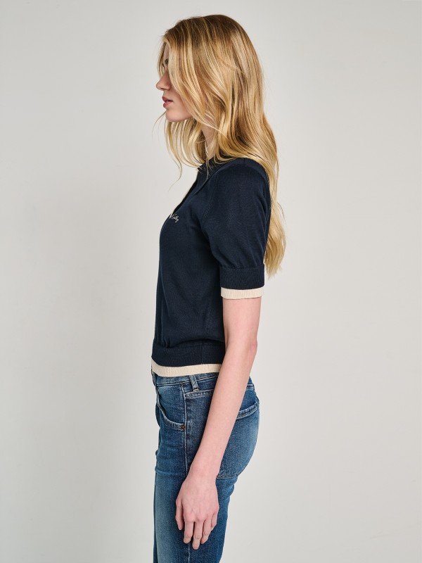 Κendra Polo Short Sleeve Knit