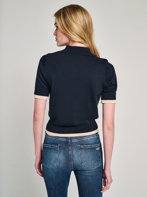 Κendra Polo Short Sleeve Knit