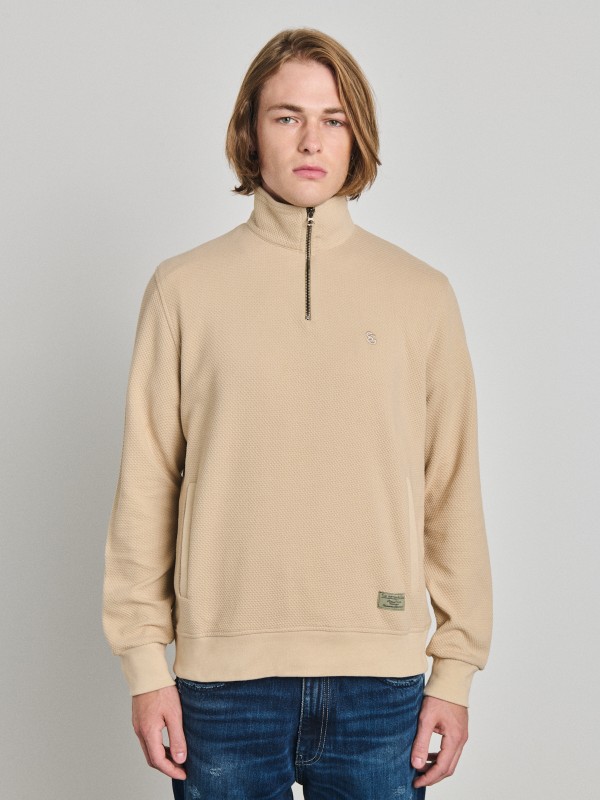 Nerdom Man Half Zip Sweatshirt