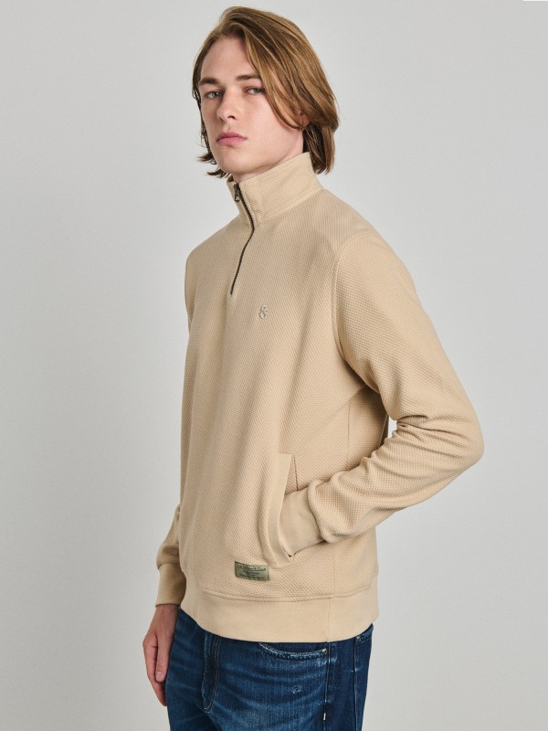 Nerdom Man Half Zip Sweatshirt