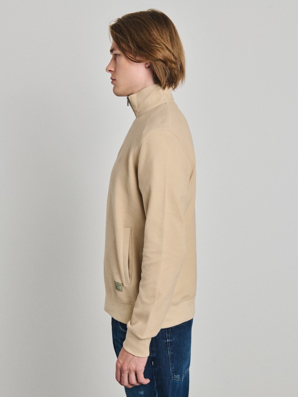 Nerdom Man Half Zip Sweatshirt
