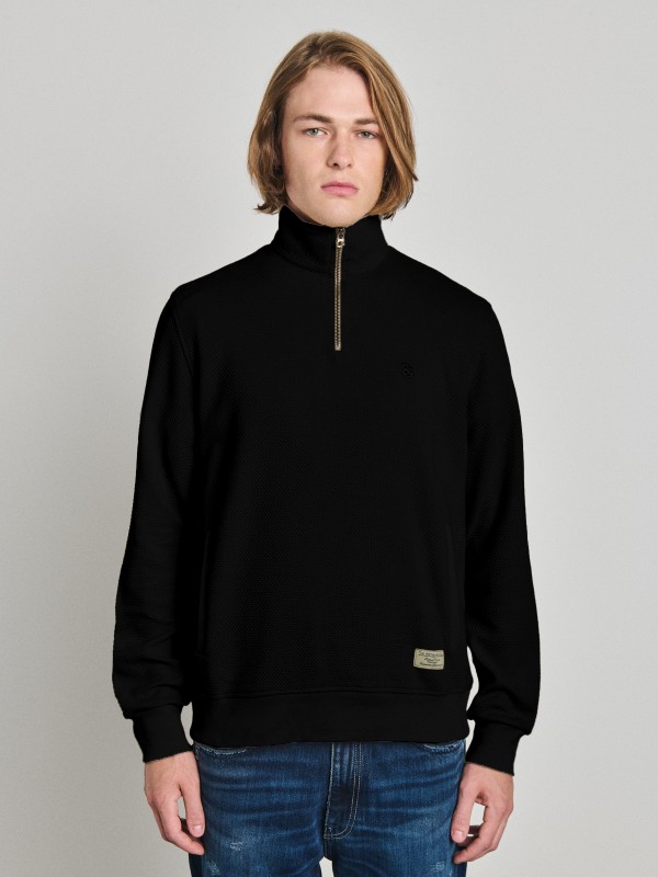Nerdom Man Half Zip Sweatshirt