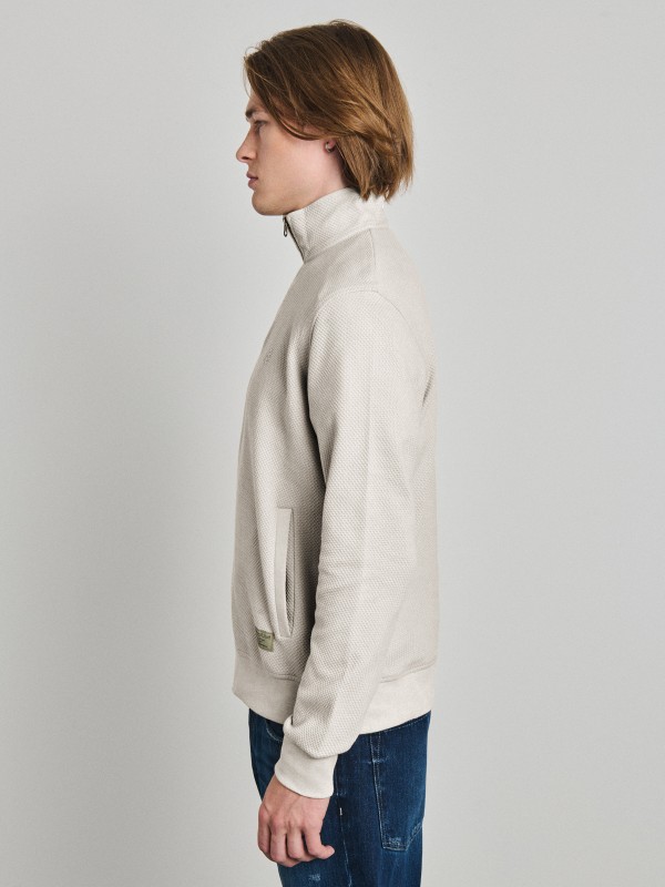 Nerdom Man Half Zip Sweatshirt