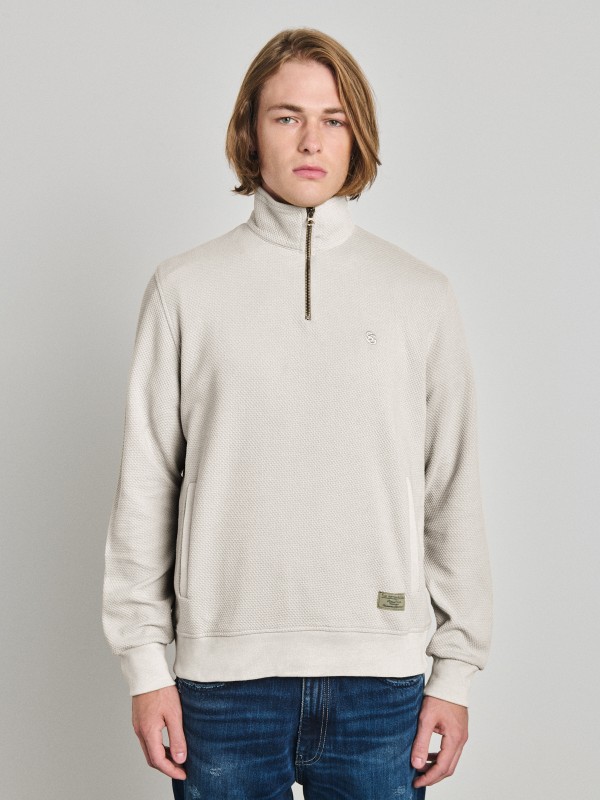 Nerdom Man Half Zip Sweatshirt