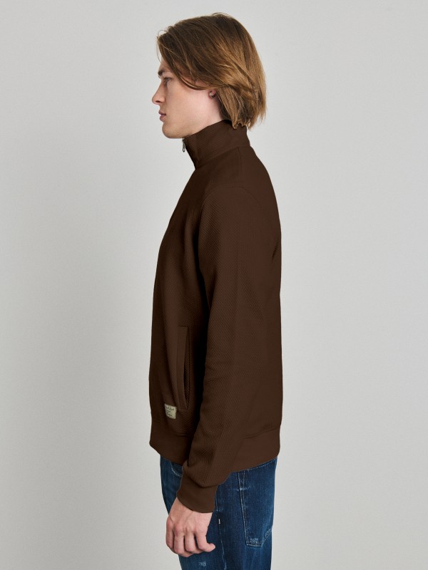 Nerdom Man Half Zip Sweatshirt