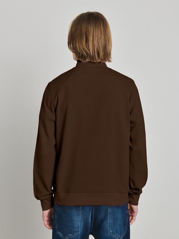 Nerdom Man Half Zip Sweatshirt