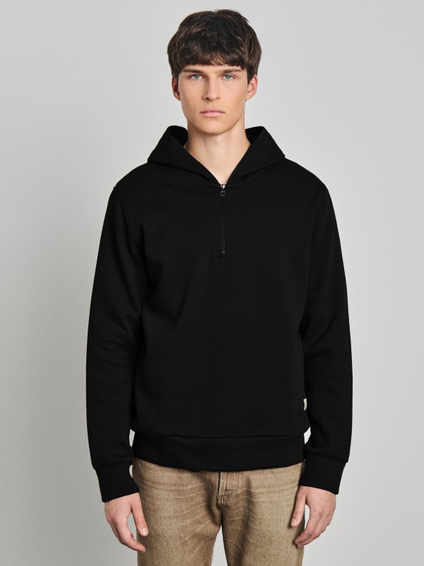 Monk Man Hoodie Half Zip