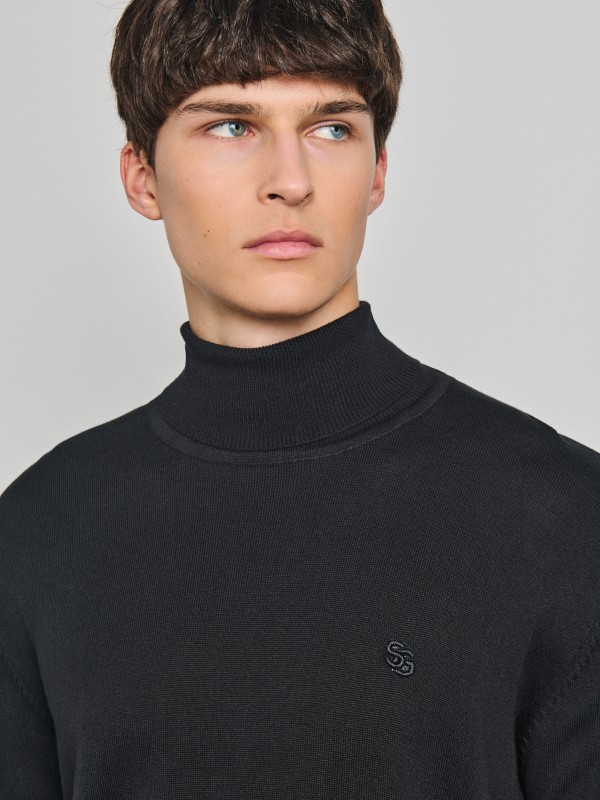 Ethan Ανδρική  Πλεκτή Μπλούζα Mockneck