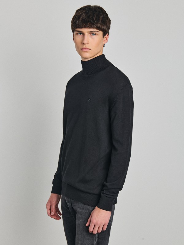 Ethan Ανδρική  Πλεκτή Μπλούζα Mockneck