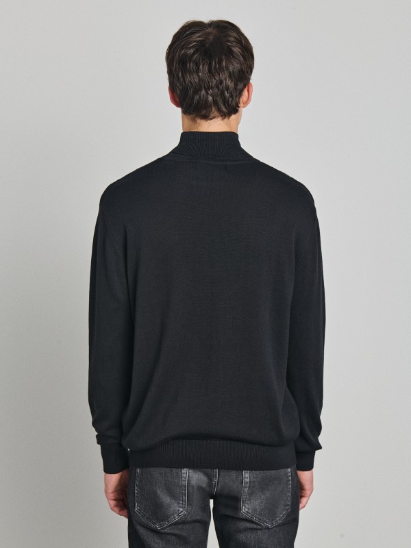 Ethan Ανδρική  Πλεκτή Μπλούζα Mockneck
