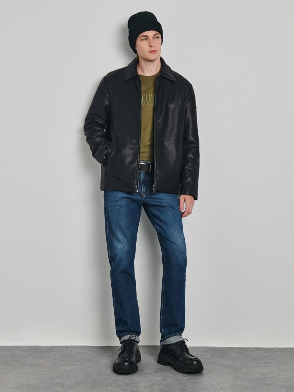 William Man Eco Leather Jacket