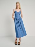 Iro Denim Long Dress