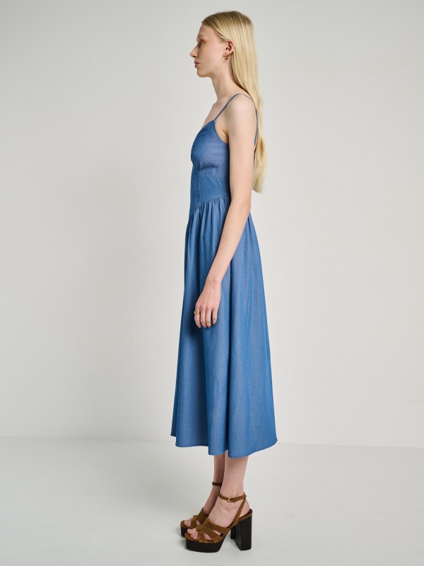 Iro Denim Long Dress