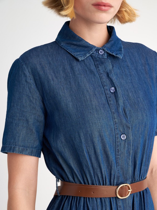 Zeta Denim Tencel Dress