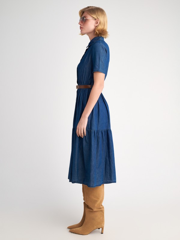 Zeta Denim Tencel Dress