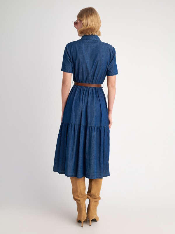 Zeta Denim Tencel Dress